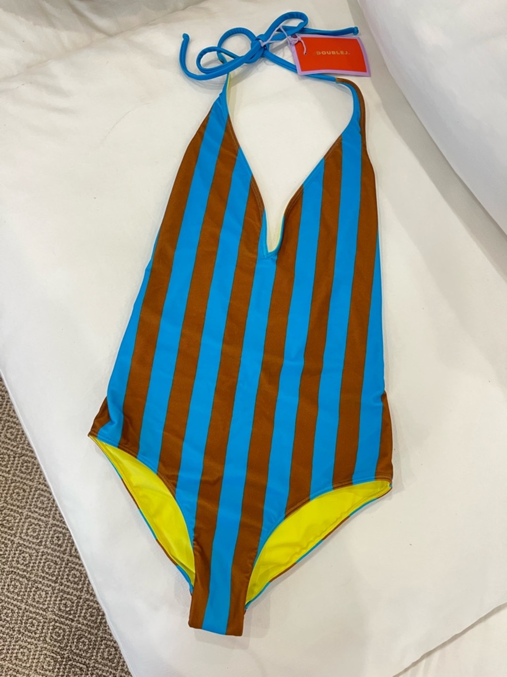 NWT La Double J Riviera Turchese in Lycra Swimsuit Size Small